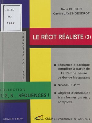 cover image of Le récit réaliste (2)